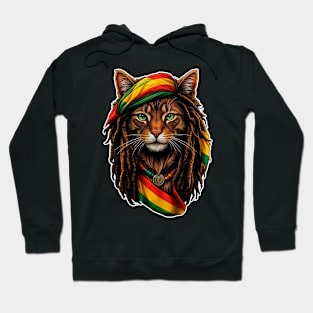 Rastafarian cat Hoodie